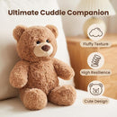 10-Inch Brown Teddy Bear Stuffed Animal – Soft Plush Cuddly Bear for Kids